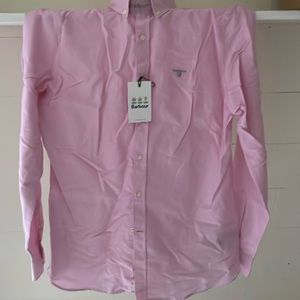 NWT Barbour pink cotton shirt